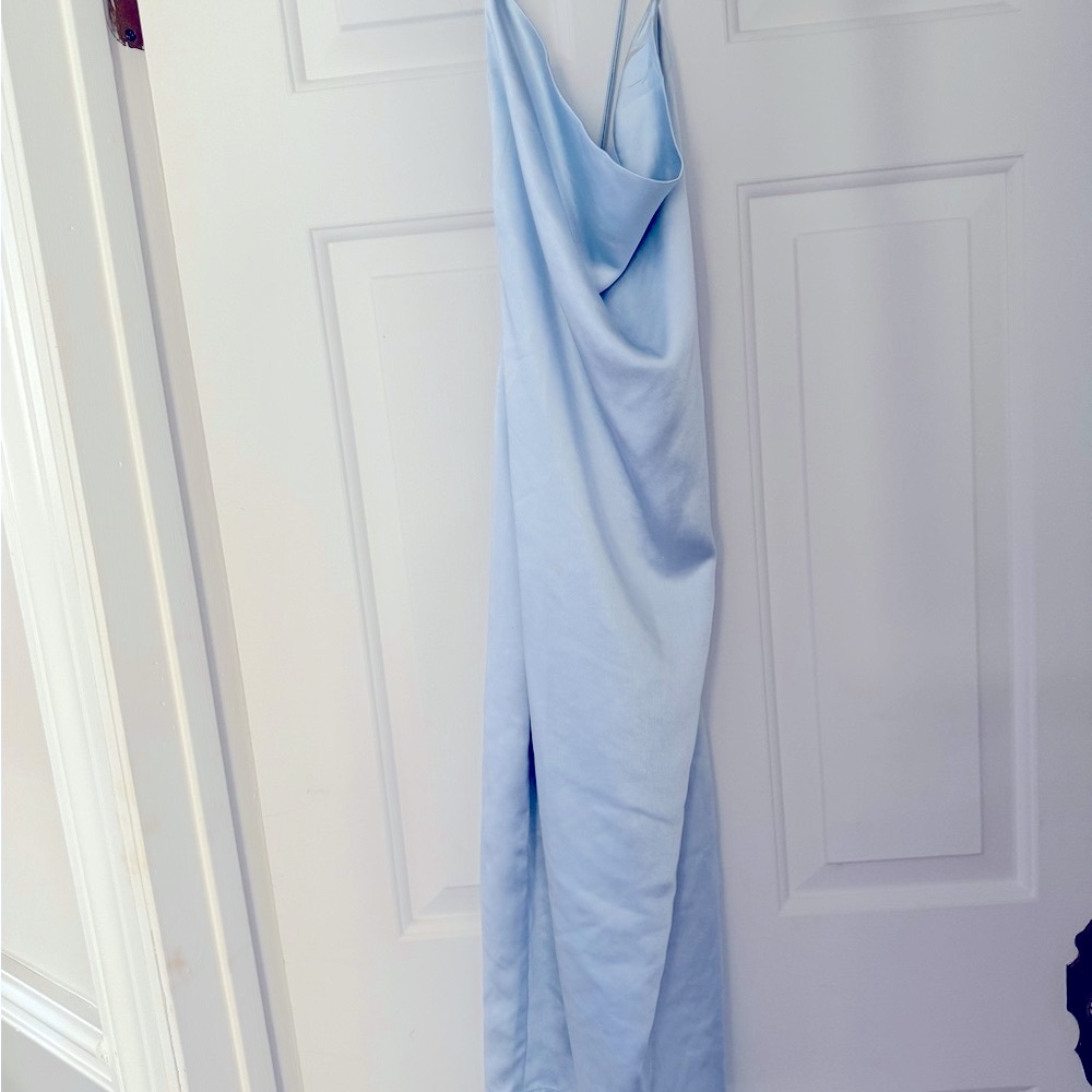 Elegant Light Blue Women's Dress